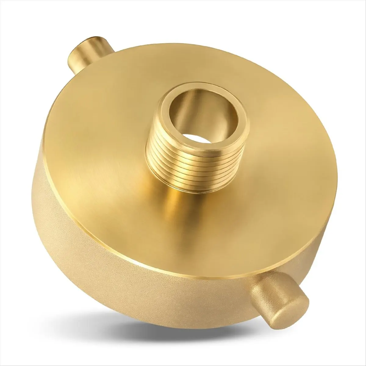 COFA 2-1/2In ()Female X3/4In GHT Male Fire Hydrant Adapter FireHose Adapter Brass FireEquipment with Pin Lug 2-1/2x3/4In
