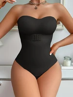 Large Size Strapless Thong Bodysuits Women Belly Control Full Body Shaper Adjustable Bust Removable Push Up Breast Underwear 4XL - Image 3