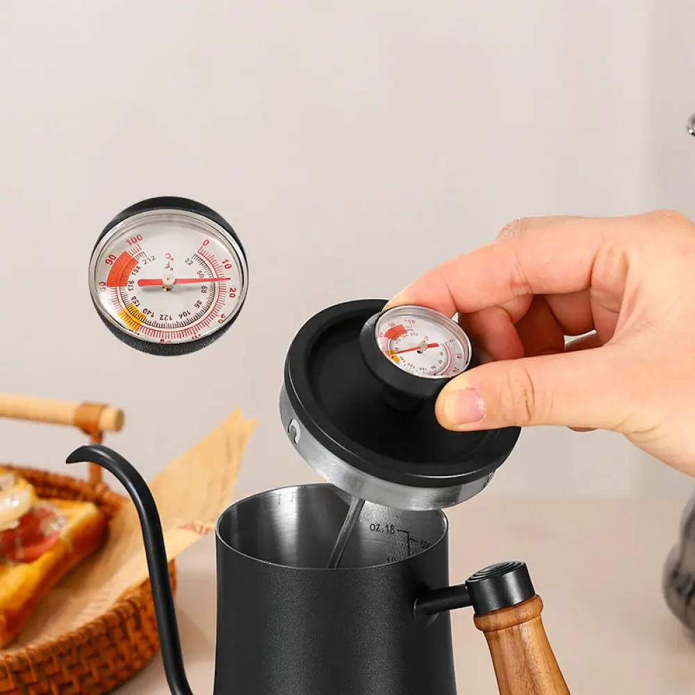 Professional Pour Over Coffee Maker 304 Stainless Steel Gooseneck Kettle Internal Scale Precise Flow Pot