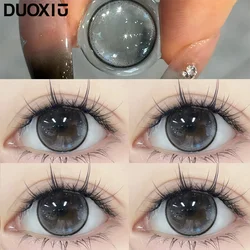 DUOXIU 2pcs Contact Lenses with Diopters Natural Contacts Lenses Black Pupil Myopia Beautiful Black Lenses Fashion Soft Lenses