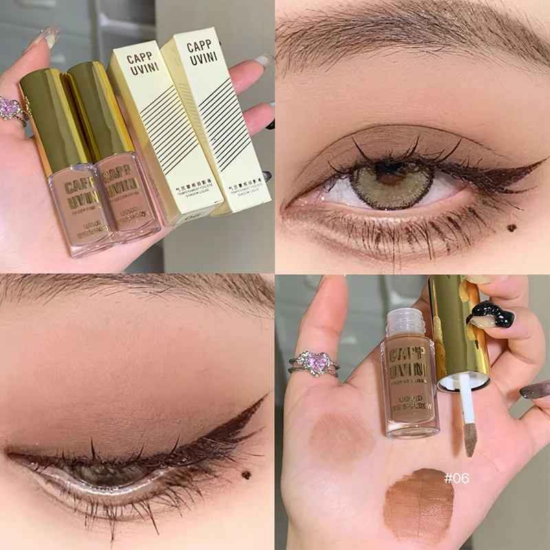 Brown Glitter Liquid Eyeshadow Stick Contour Blush Pigment Fine Shimmer Matte Natural Cheek Milk Coffee Shadow Cream Eye Makeup