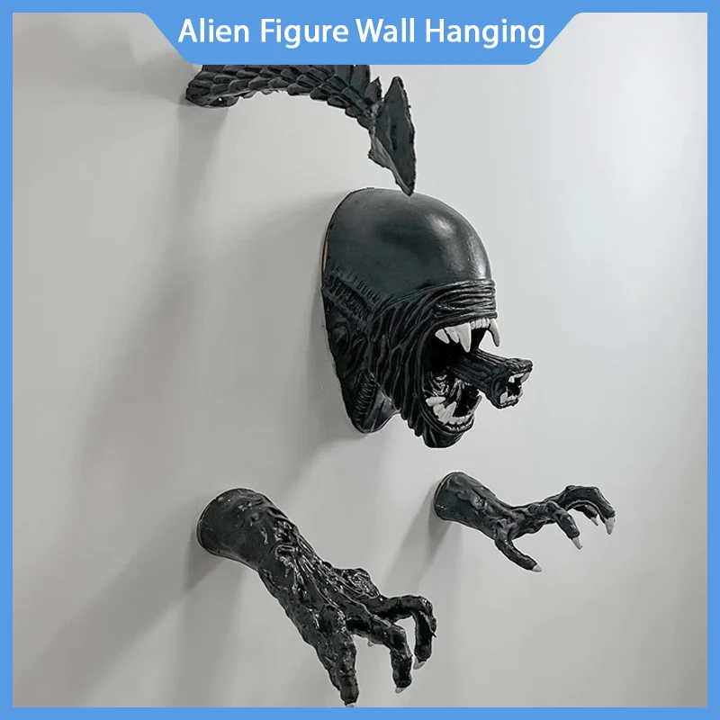 Alienígena Romulus Xenomorph Anime Action Figure, Modelo Ailen, Facehugger Enfeites de Parede, Gigante Halloween e Presente de Natal