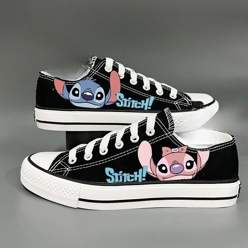 Nuovo Disney Stitch Ange uomo e donna simpatico cartone animato creativo modello moda casual comode scarpe espadrillas versatili