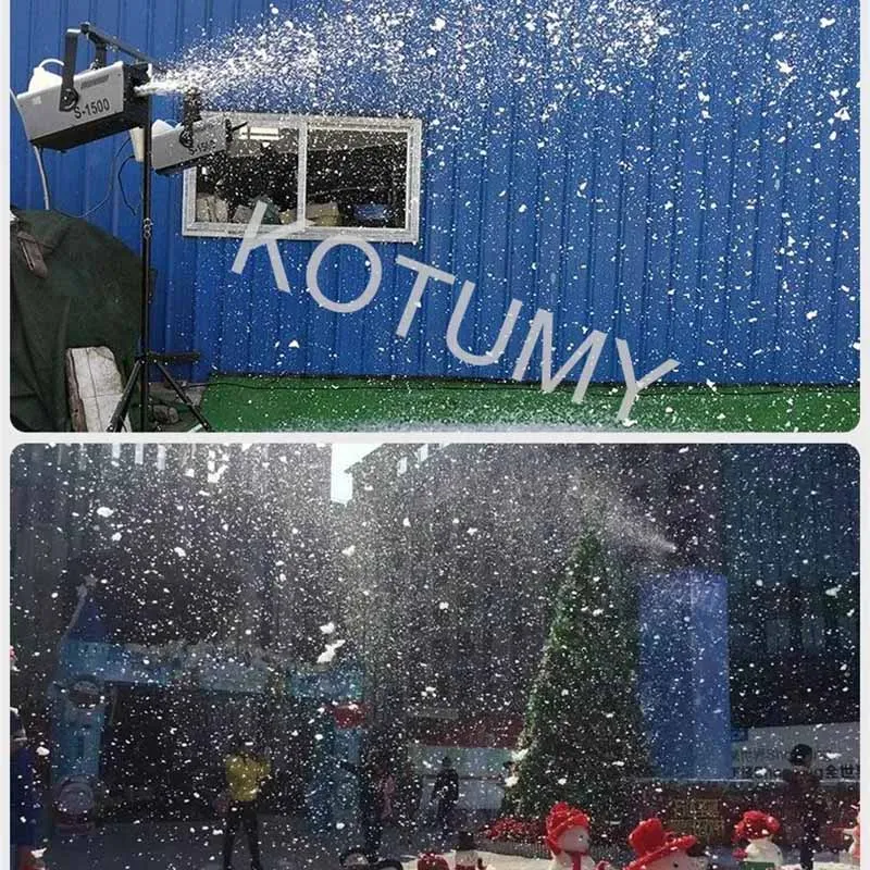 KOTUMY Small 1500W Stage Party Effect Remote Control Snowflake Machine Stage Simulation Snowflake Jet For Wedding Celebration