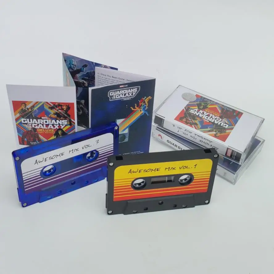 The Avengers Guardians of the Galaxy Music Tape Gamora Groot Star-Lord Cosplay Soundtracks Box Kassetten Walkman Tape Prop Geschenke – Detail 6