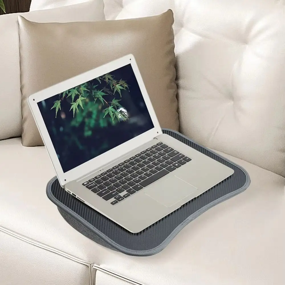

Soft Pillow Cushion Laptop Lap Desk Ergonomic Padded Tray Writing Padded Tray Foam Particles Filled Portable Design