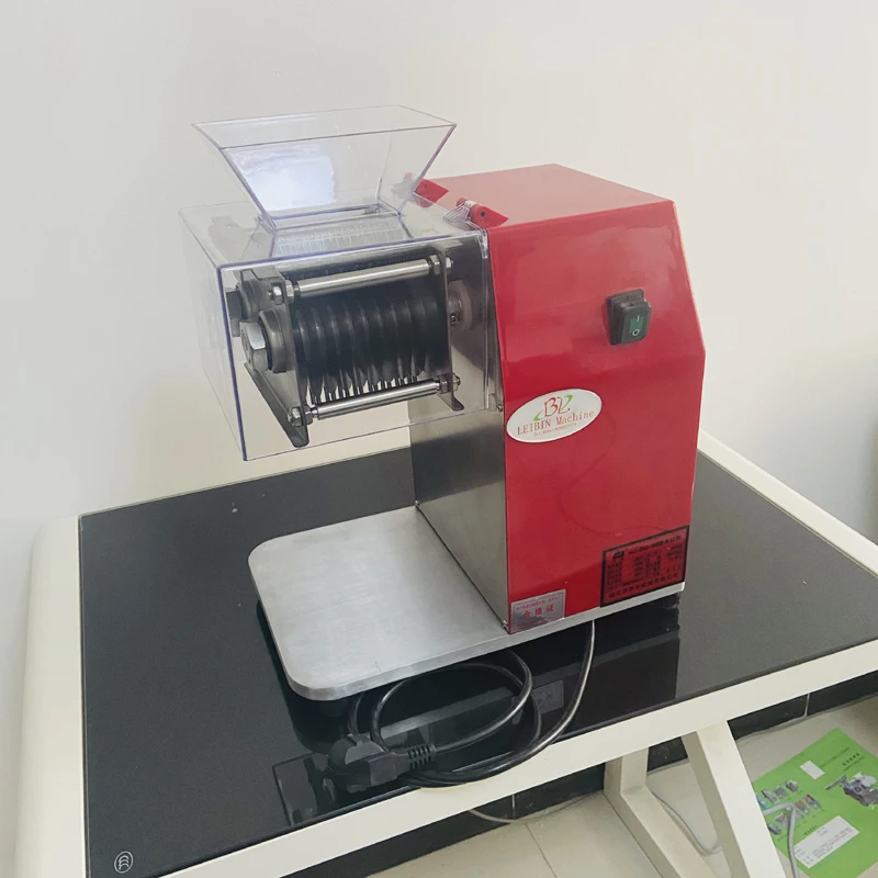 Electric Meat Cutter Machine Commercial Household Stainless Steel Automatic Meat Slicer Shred Dicing Machine 1100W