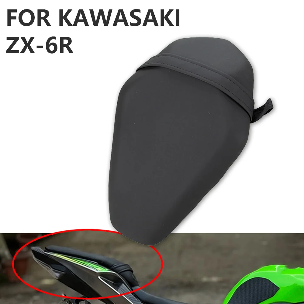 For KAWASAKI ZX-6R ZX6R 2019 2020 2021 2022 2023 2024 2025 Motorcycle Passenger Pad Kit Rear Pillion Seat Cushion Accessories