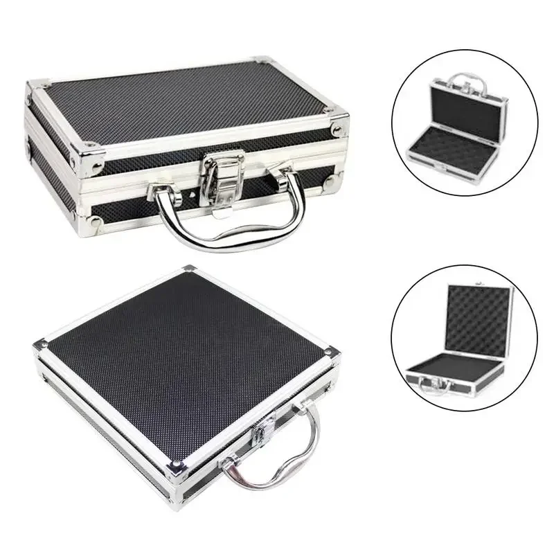 

Portable Aluminum Tool Box Instrument Safety Equipment Tools Storage Box Sponge Lining Handheld Impact Resistant Tool Organizer