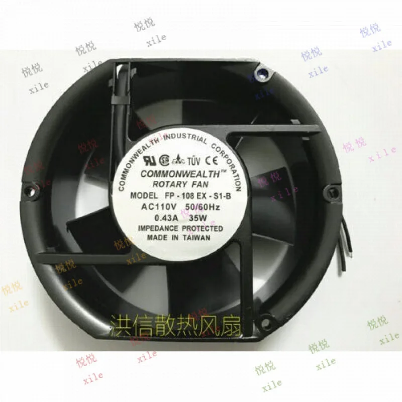 L   L  FOR COMMONWEALTH Rotary Fan FP-108EX-S1-B 110V 0.43A 35W Axial Fan