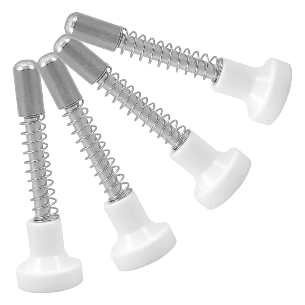 

4Pcs Crib Spring Plunger Latches Adjustable Bed Lift Rods Set Toddler Bed Window Screen Hardware Crib Spring Latch