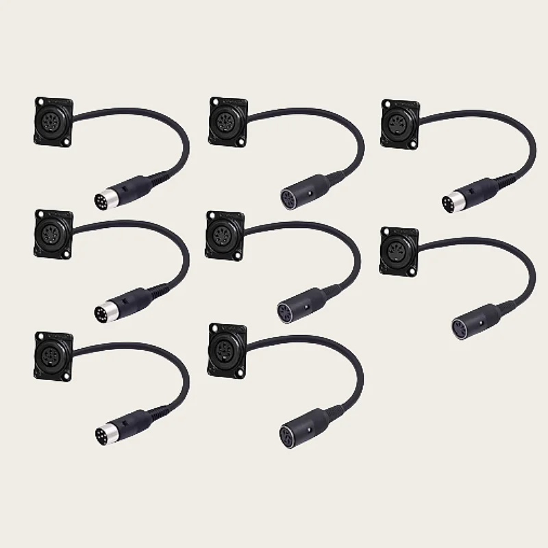 

D-Type XLR Male Panel Mount to XLR Male/Female Connector Pass Through Cable,5/6/7/8 Pin Mic XLR Feed/Pass Thru Converter