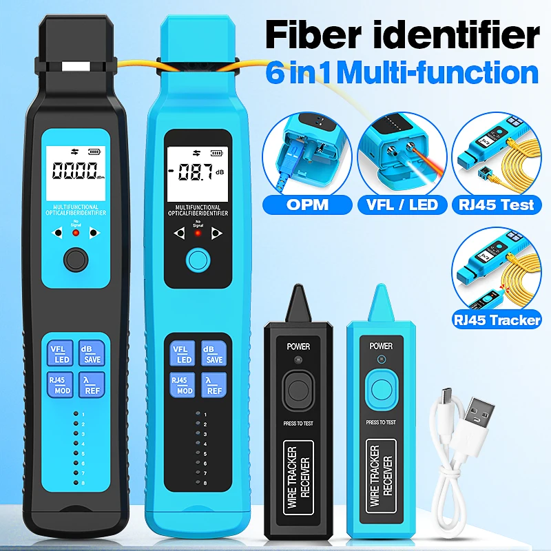 comptyco-a-60-a-50-optical-fiber-identifier-tester-active-fiber-live-testing-tool-fiber-optic-direction-detector-built-in-vfl