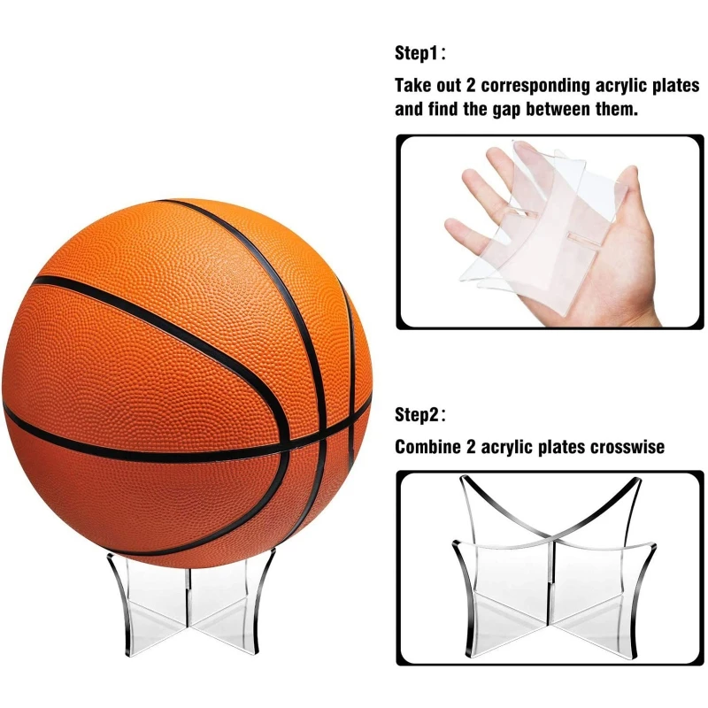 ransparent Acrylic Ball Stand Display Holder Rack Support Base For Soccer Volleyball Basketball Football Ball