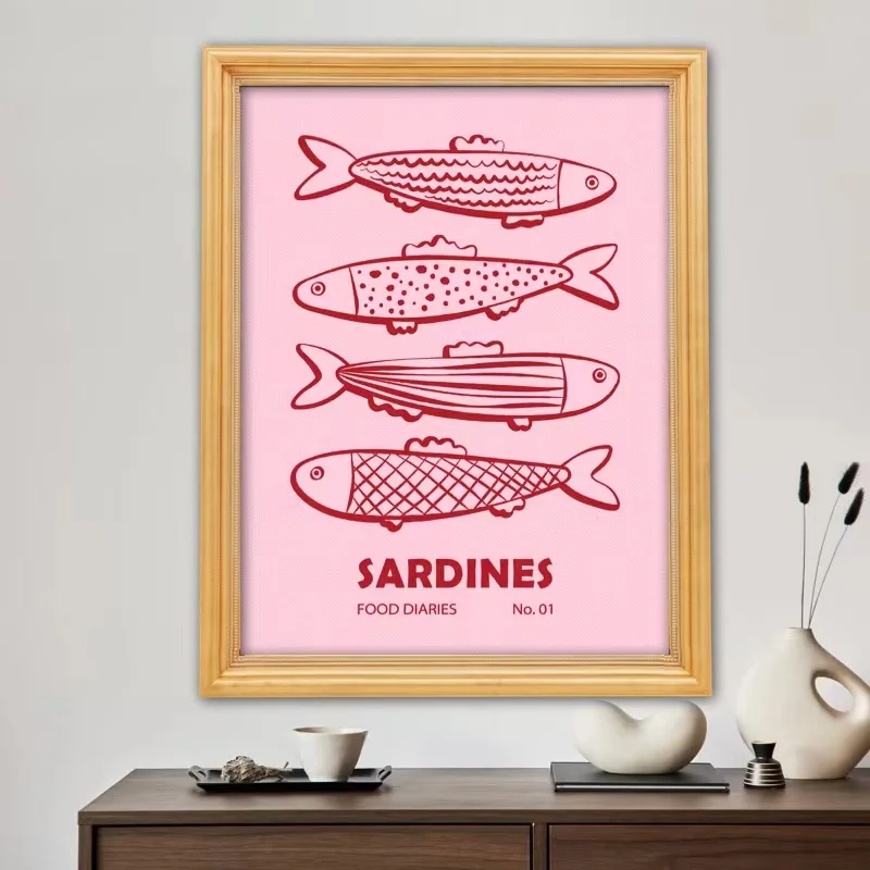 DIY Diamond Art Painting Kits Sardine Tin Retro Food Pop Italian Foods Embroidery Mosaic Cross Stitch Home Decor Children's Gift