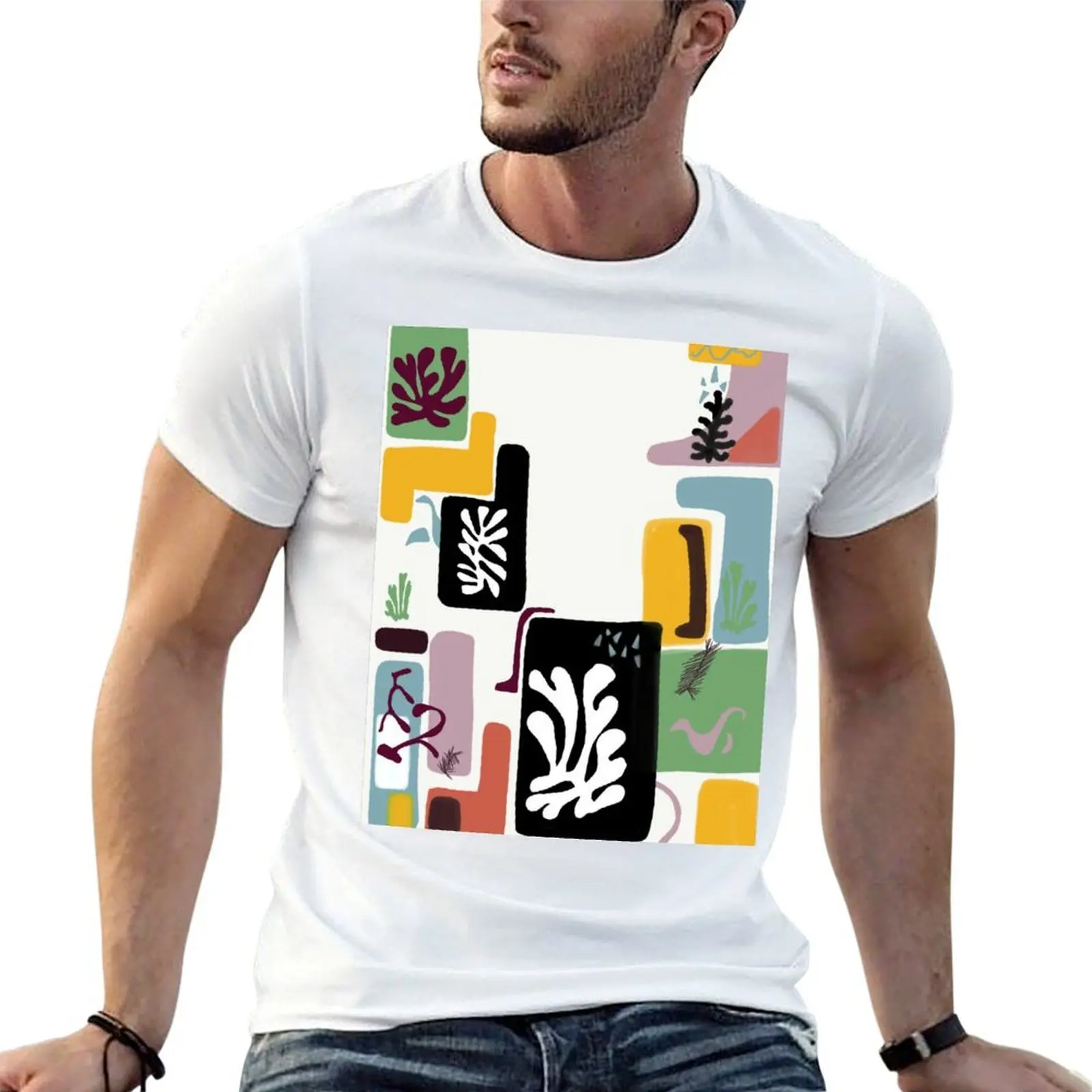 Matisse Inspired Paper Cut 2 T-Shirt luxury t-shirt for a boy luxury clothes men
