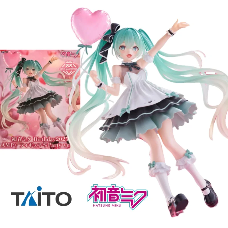 

В наличии оригинальный TAITO Hatsune Miku Birthday2025 Party AMP аниме фигурка подарок на день рождения модель куклы настольные украшения игрушки подарки