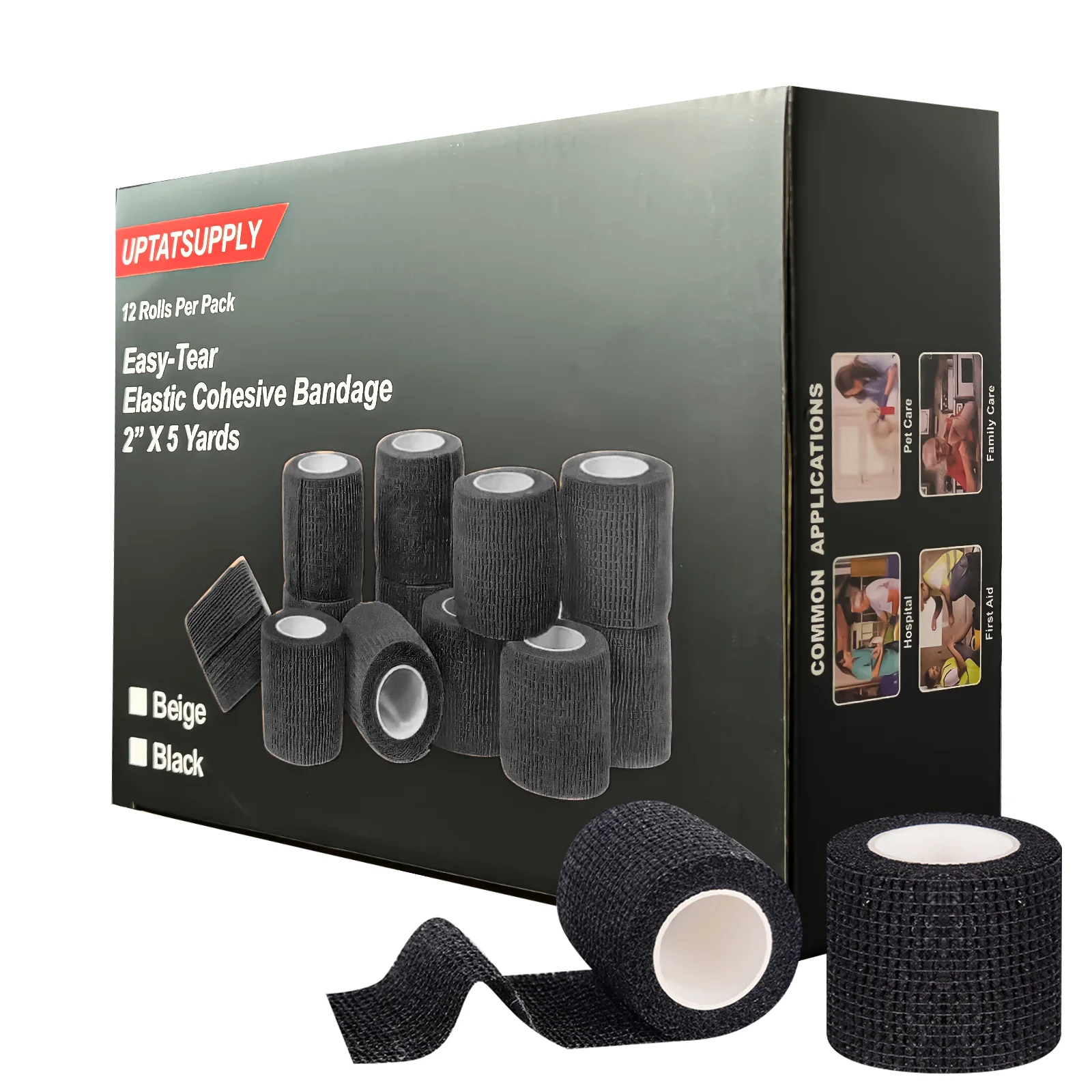 12Pcs/Box POSEIDON Tattoo Handle Bandage High Quality Self Adhesive Elastic Bandage Sports First Aid Tape Sports Knee Pad