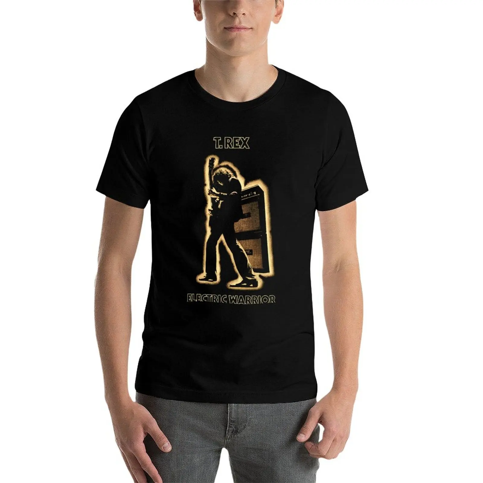 T.REX - ELECTRIC WARRIOR T-Shirt man t shirt luxury essential t shirt men t shirt cotton 100% T-Shirt