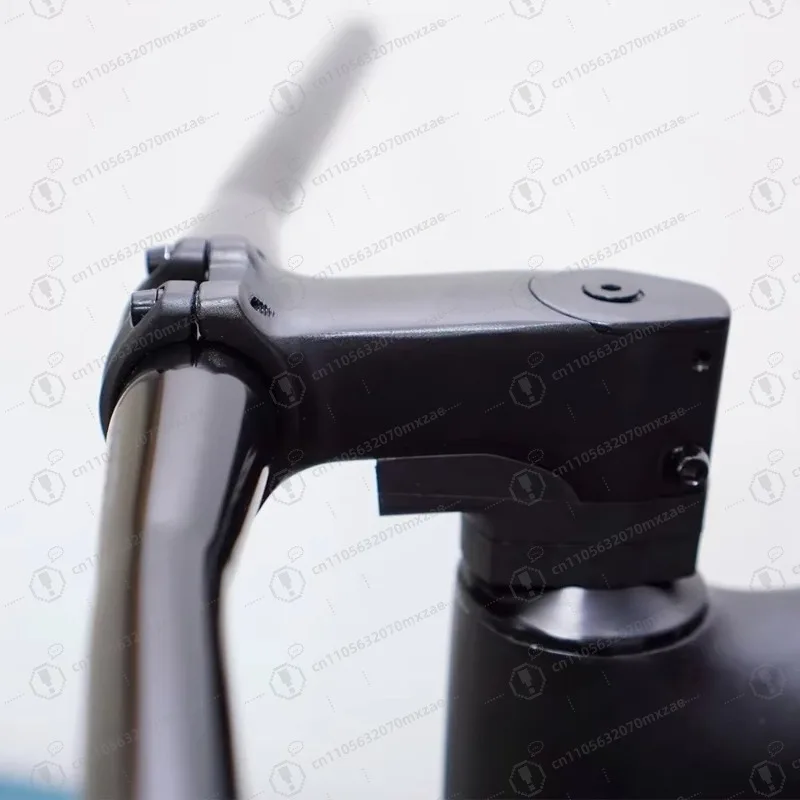 متوافق مع أنواع الإطارات المتعددة: أنبوب مستقيم لتوجيه كابل 7 درجات للدراجات (ألومنيوم، 31.8 مم، 80-130 مم)