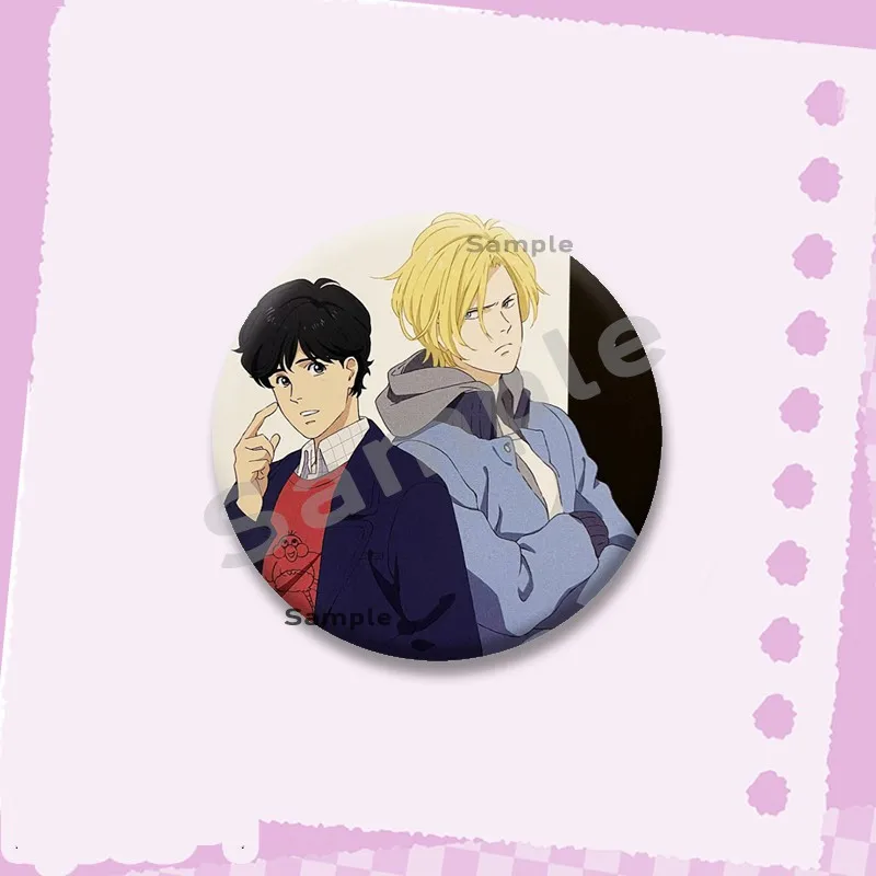 BL Anime Mahwah Banana Fish Badges Cartoon Role Playing Brooches Ash Lynx Eiji Okumura Lapel Pins Backpack Jacket Jewelry Gifts view 6