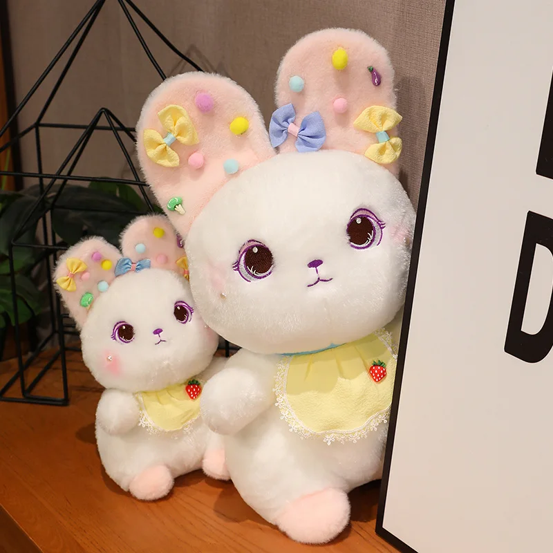 

30/50/60cm Kawaii Candy Bow Bunny Plush Toy Cute Stuffed Animals Rabbit Plushies Doll Anime Soft Kids Toys for Girls Child Gifts