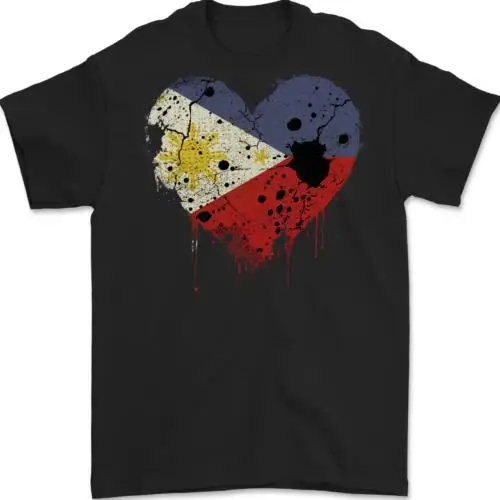 Camiseta de fútbol para hombre, 100% algodón, Bandera de Philipino Day