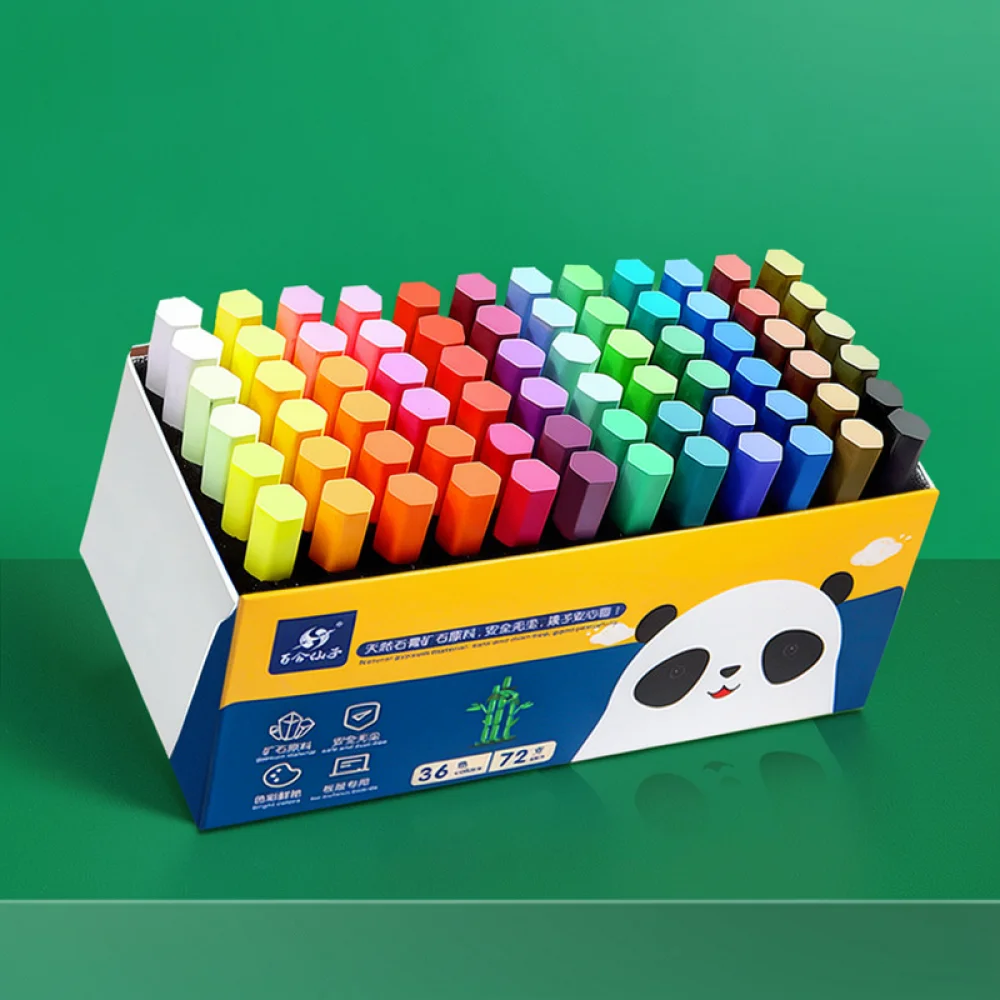 Safe Dust Free Pastel Chalks For School Board Drawing Colorful Writing Accessories Creative Kids Art Teaching Supplies