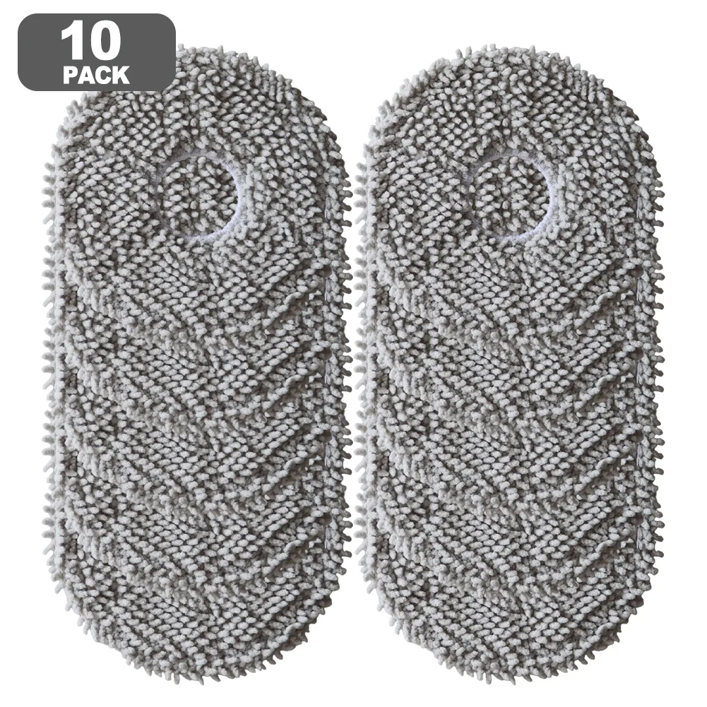 

4/10pcs Mop Cloths For Midea V16 / For Eureka J15 For Evo Ultra Self-Emptying Robot Vacuum Cleaner Parts Washable Reusable