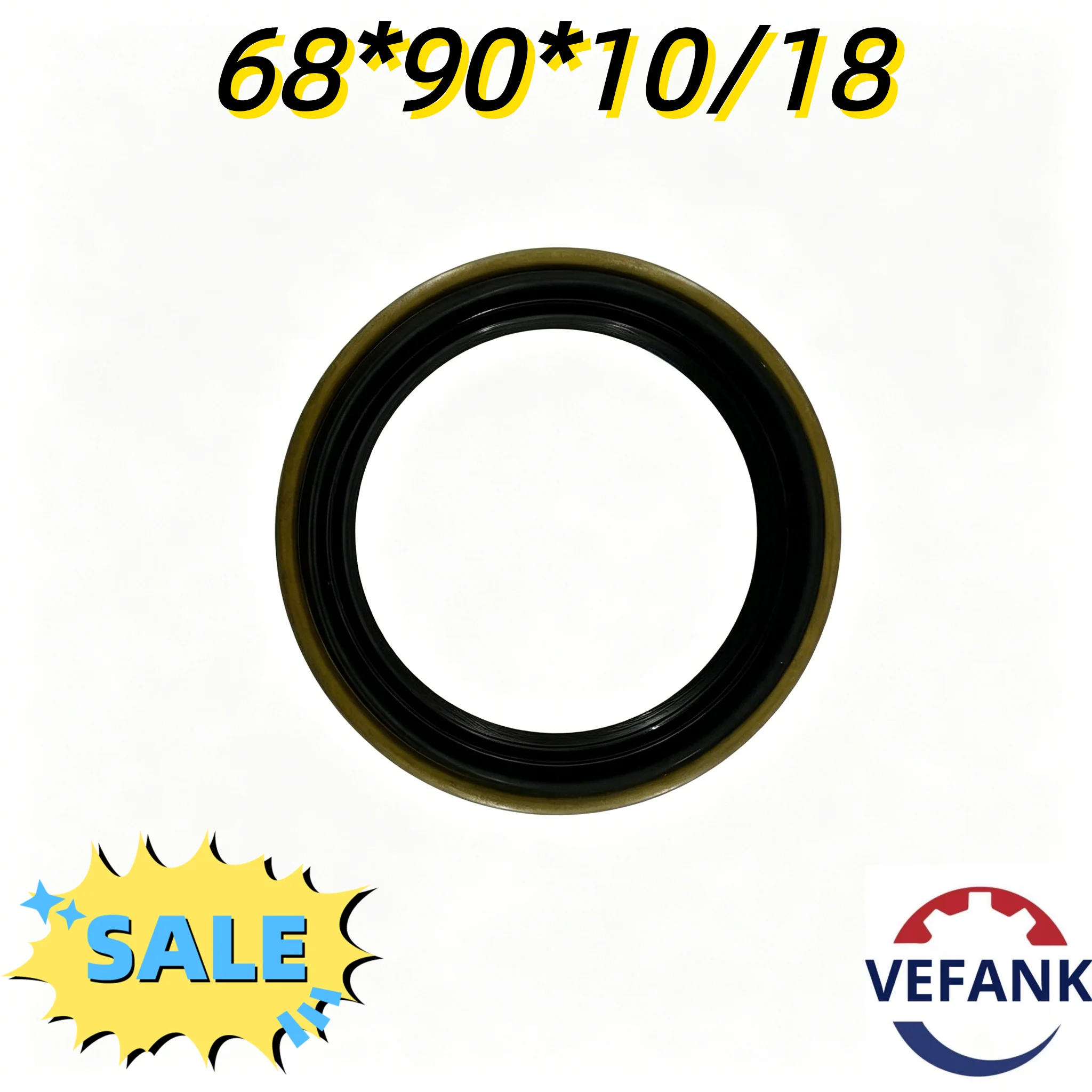 VEFANK NBR 68*90*10/18 Oil Seal 1-09625217-0 1096252170 BH1831E0 Suitable for Isuzu Axle Seals