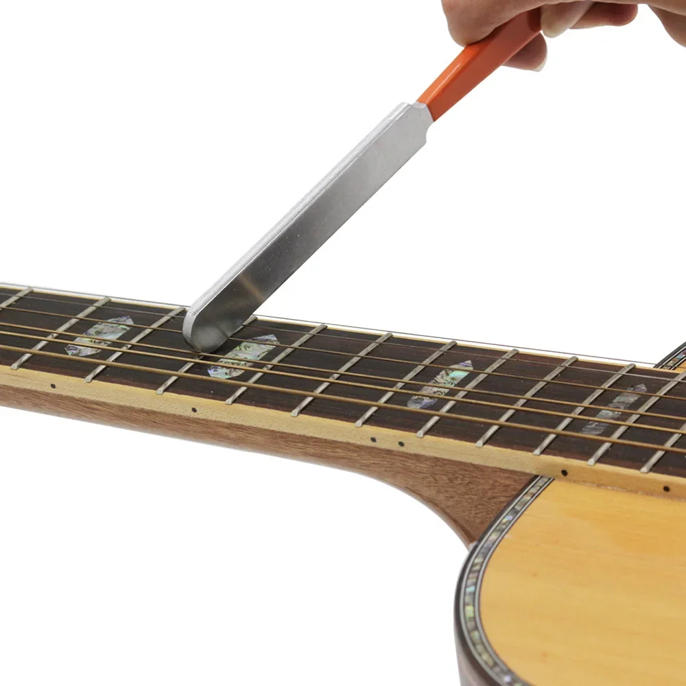 SLADE Fret Crowning File, Gitarren-Fret-Dressing-Werkzeug, Gitarrenbauer-Feile aus Edelstahl für elektrische/akustische Gitarren, Bass, Mandoline – Detail 9