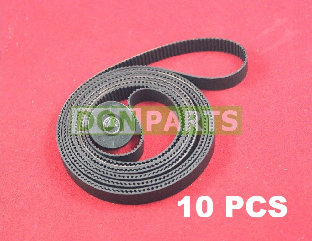 10 x Carriage Belt with Pulley for HP DesignJet 500 500PS 510 510PS 800 800PS Plus 4500 820 MFP 4020 T620 A1 24 Inch C7769-60182