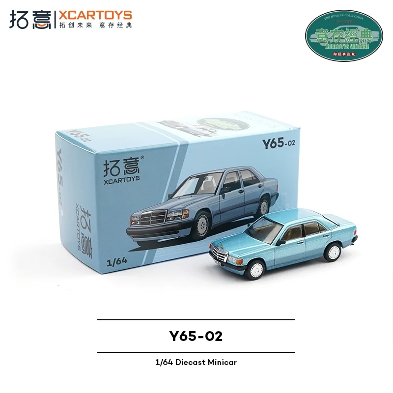 

Xcartoys 1/64 Scale Diecast Blue 190e Vintage Classic Car Model Racing Vehicle Collectible Toy for Teenagers