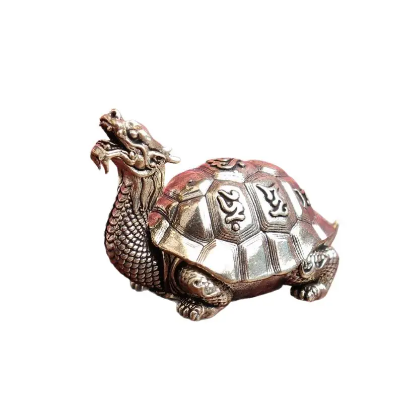 For Man Statues Home Office Collectible Decor Creative Dragon Turtle Burner Xuanwu Zen Office Desk Incense Holder