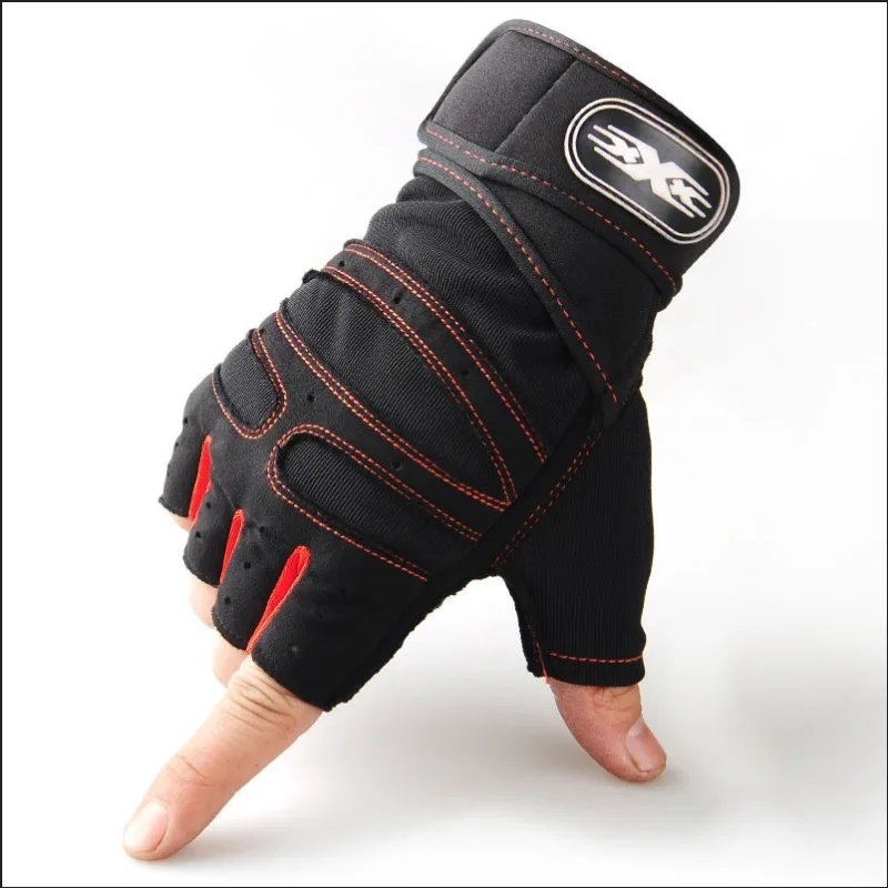 Fitness Half Finger Gloves Men And Women Wrist Guard Sports Dumbbell Riding Non Slip Horizontal Bar Exercise Training