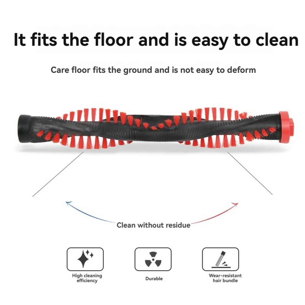 BRC Hair-Breaking Function Floor Brush for Electrolux WELLQ6 WQ61 WQ71 WQ81 WQ9 Vacuum Cleaner Square Head Roller BrushM14K