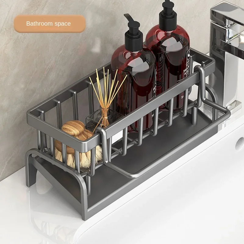Kitchen Shelf Cleaning Cloth Storage Draining Rack Household Detergent Sponge Rack Water Sink Water Sink Water kitchen Rack - Image 3