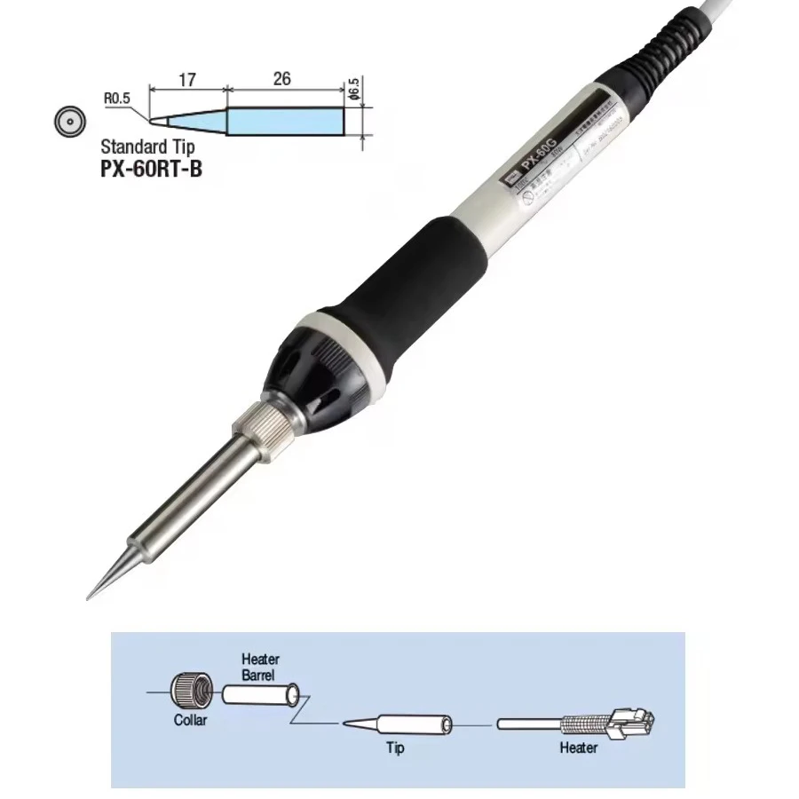جوت PX-501 250-450 ℃   طاولة لحام صغيرة مع التحكم في درجة الحرارة ومحطة لحام حديد لحام قابلة للتعديل ومضادة للكهرباء الساكنة