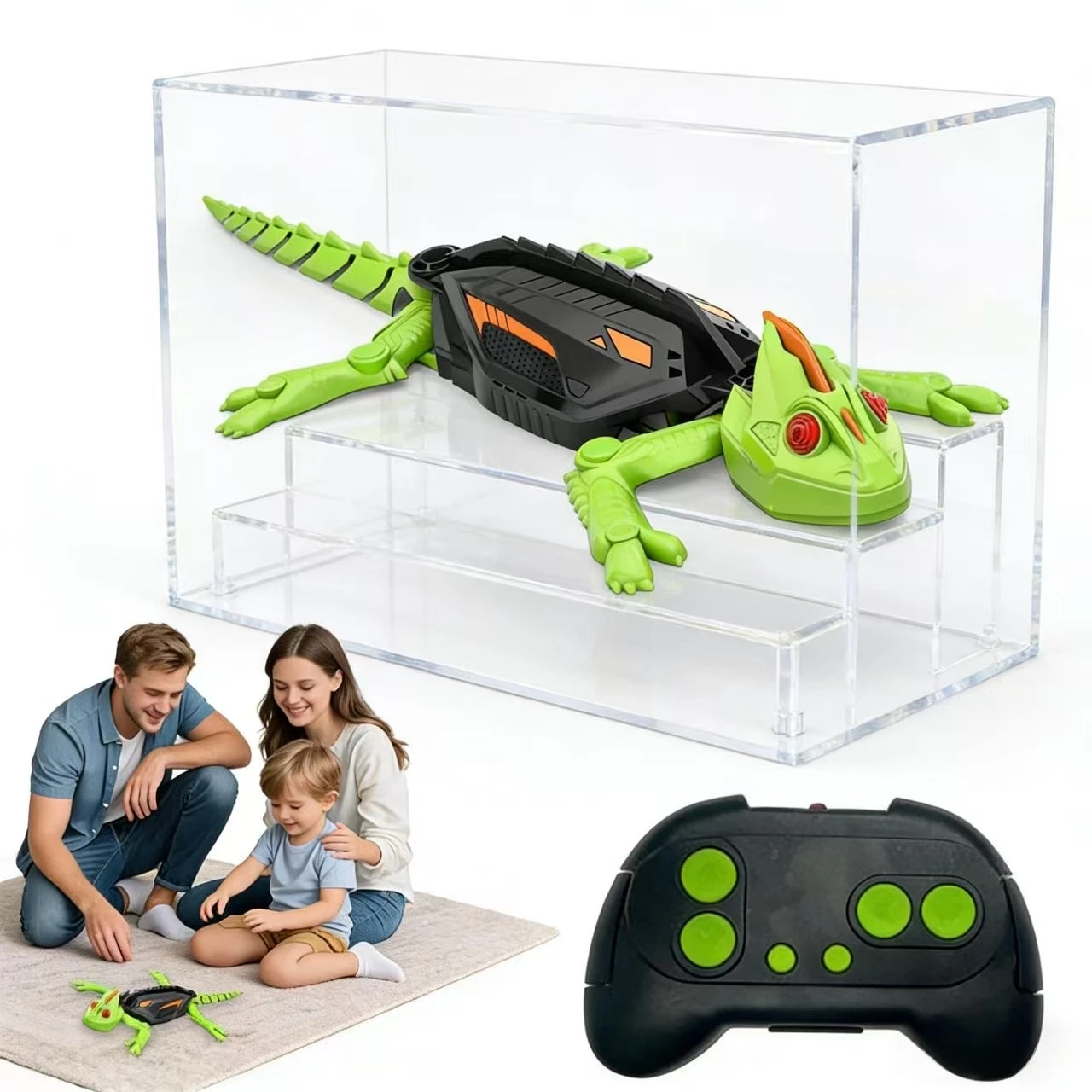 

Bionic RC Настенный робот-ящерица, игрушка-гекон с дистанционным управлением, лазает стеклянные и гладкие стены, рождественское украшение