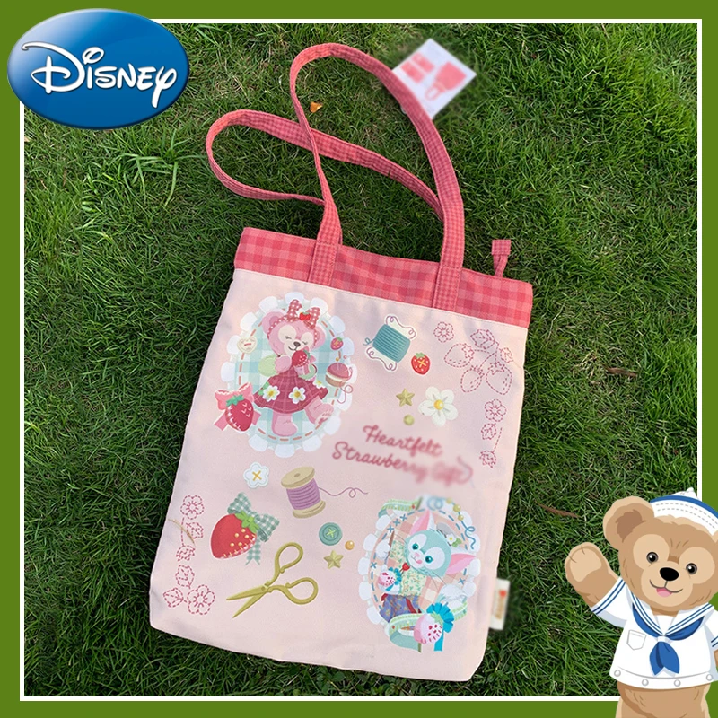 Disney LinaBell Tote Bag Cartoon Anime torebka płócienne torby na ramię kobiet duża pojemność torba na zakupy dla studentów dojeżdżających do pracy