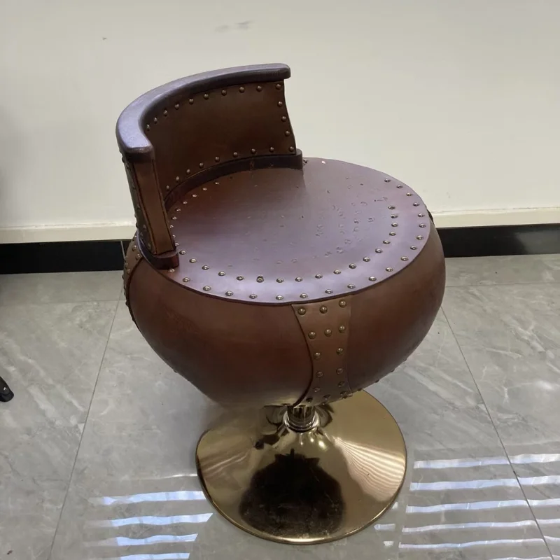 Internet celebrity cowhide lift chair revolving back chair office chair