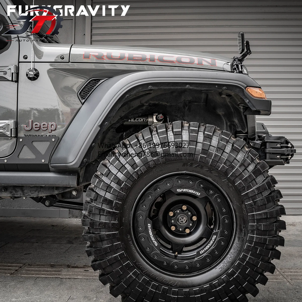 New style FURYGRAVITY Aluminum Magnesium Alloy Hood Latch With Integrated Rearview Mirror, Modified Hood Lock For Jeep Wrangler