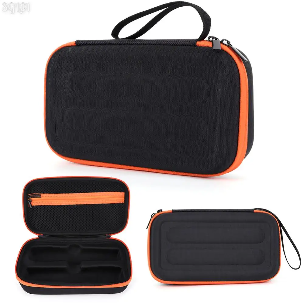 Handheld Dual Mic Travel Carrying Bag Waterproof Hard Travel Case Shockproof 2 Slots for JBL PartyBox Wireless Mic & Accessories