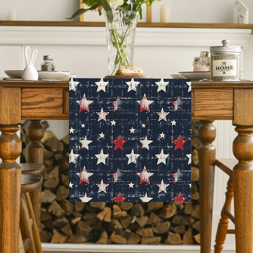 Independence Day Table Runner Dresser Decor for Kitchen Holiday Party Table Runners Home Dining Room Kitchen Table Decoration