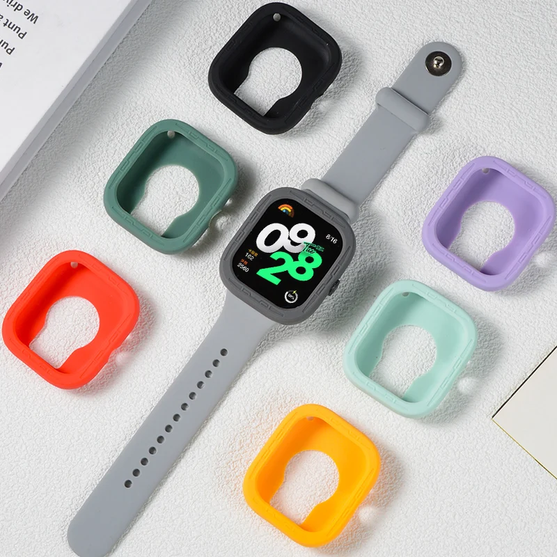 Custodia protettiva per Xiaomi Redmi Watch 4 Accessori Smart Watch Protezione per telaio paraurti in silicone per custodie Redmi Watch 4