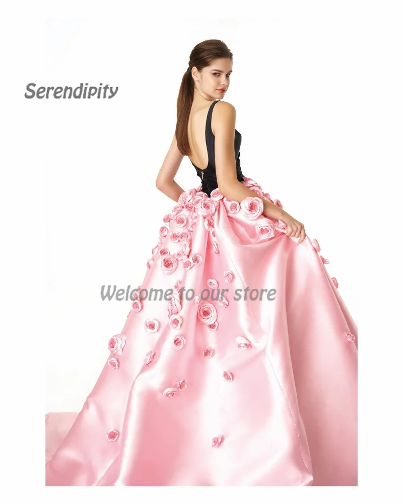 Serendipity-vestido de noche elegante para mujer, vestido de fiesta de cóctel con correa de Spaghtti y trompeta rosa de Arabia, 2024