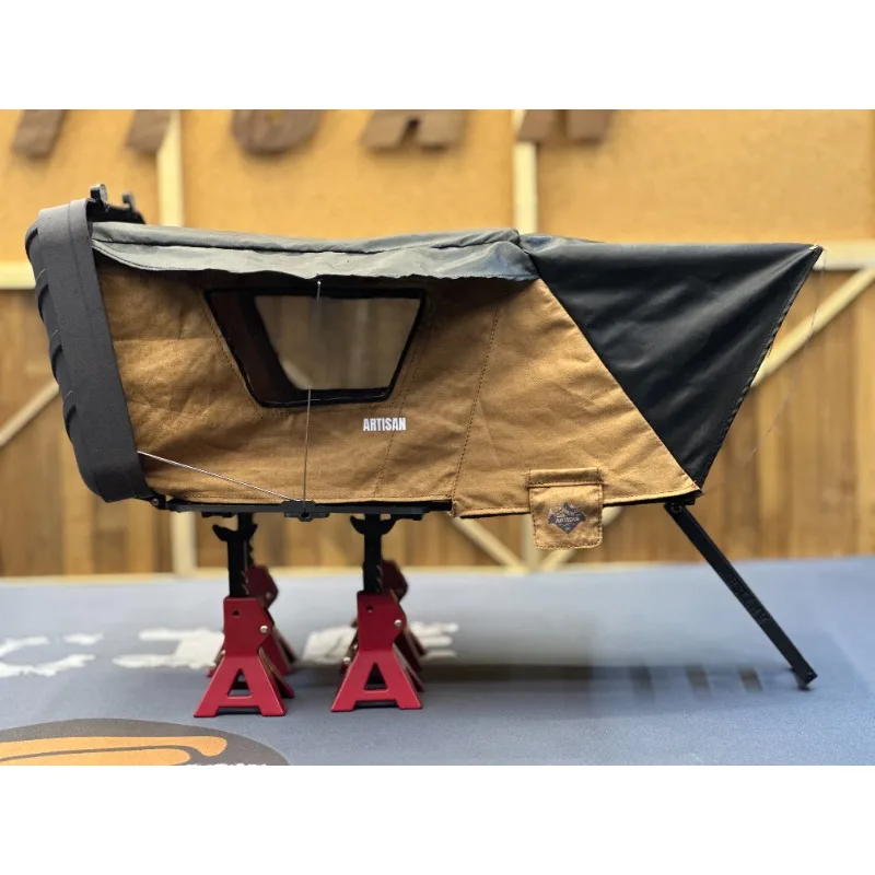 1 セットシミュレーションオープン可能キャンプテント 1/10 RC クローラー車トラクサスディフェンダーアキシャル RC4WD アクセサリー用