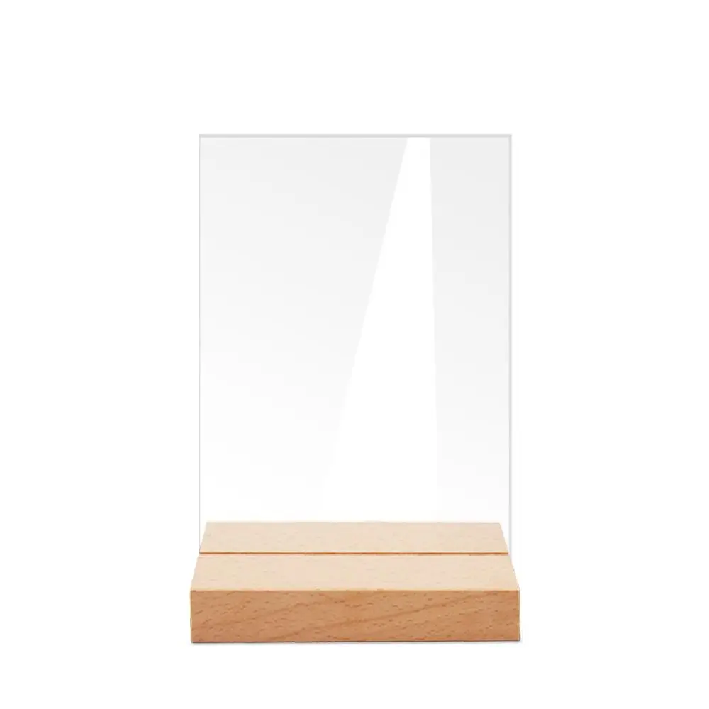 

Table Place Card with Base Removable Table Number Plate Card Display Stand Table Number Sign Menu Display Frame