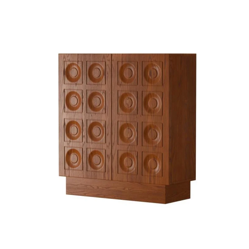 

Retro solid wood drawer cabinet TV display storage living room cabinet furniture cabinet