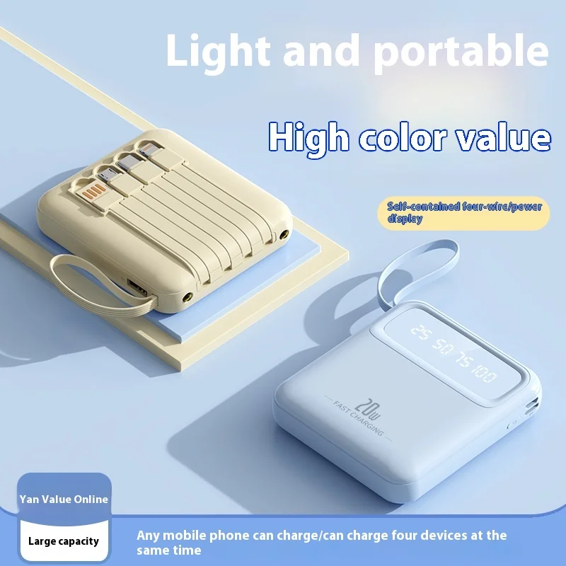 30000mAh High quality Fast Charging Outdoor Portable Powerbank PD20W Battery Charger For iPhone Samsung Huawei Xiaomi Power Bank